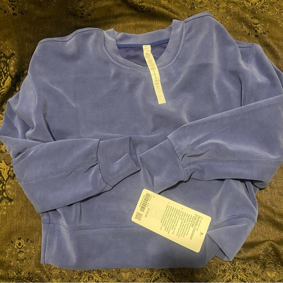 LUULEMON SOFTSTREME PERFECTLY OVERSIZED CROPPED CREW IN PSYCHIC - Picture 5 of 6